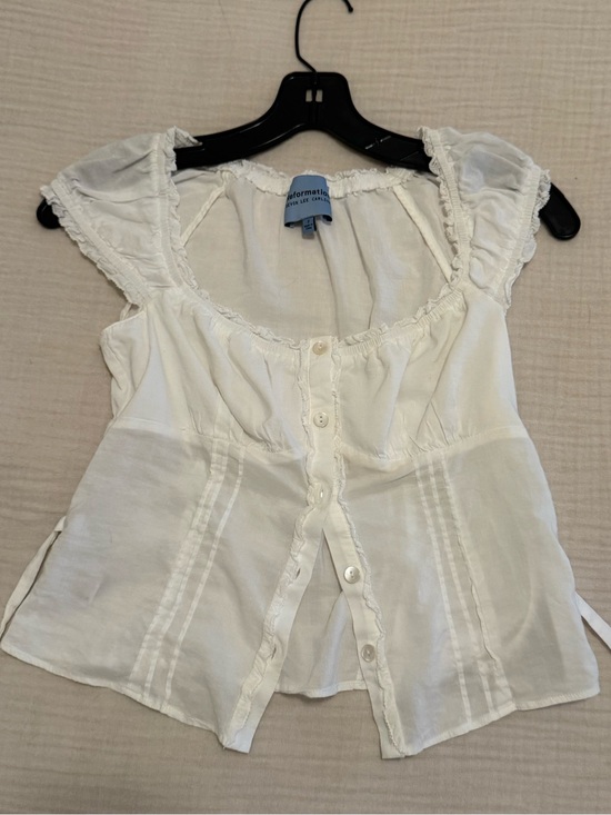 Reformation Tops - reformation x Devon Lee Carlson Lightweight White Button-Front Women’s Top